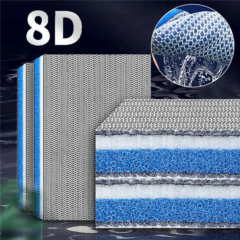 

No Skimmer Filter Pads Fish Upgraded Aquarium Koi Accessories Sponge Filter 8-layer Cotton Glue Filter Pond Media Tank