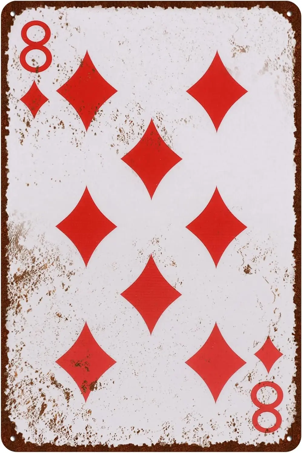 

Флуоловянный знак, восемь из диамонда, металлический жестяной знак, мужская пещера, домашний Настенный декор, алюминиевые вывески 16x24 дюйма