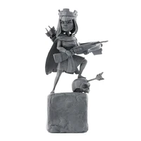 supercell clash of clans queen of bows and arrows statue figure model decoration game peripheral