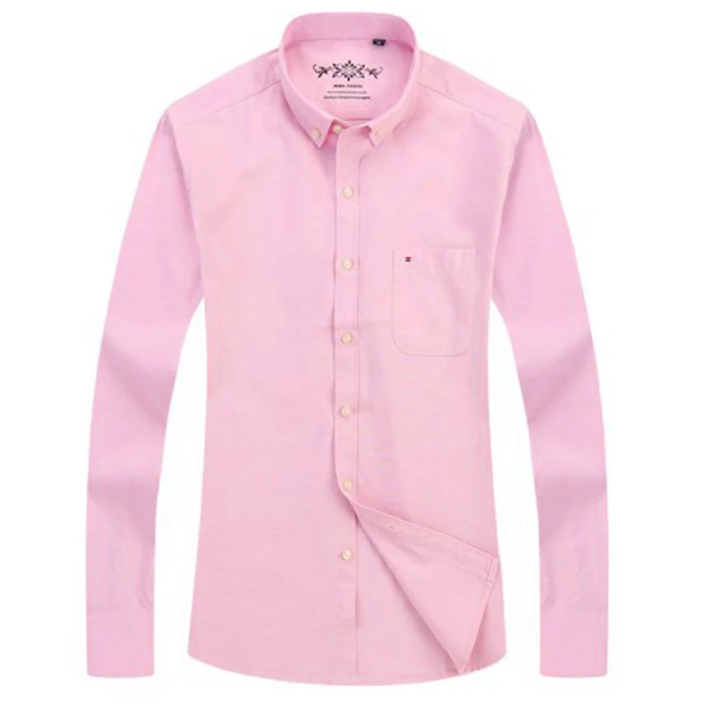 

Shirt Men Formal Regular Fit Office Formal Men's Clothing Blouses Dress Shirt Fashion Long Sleeve Oxford Business