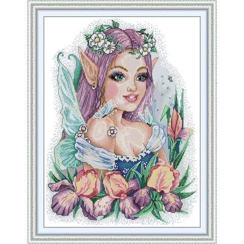 Soulgift News Набор для вышивки крестом "Красивая женщина"