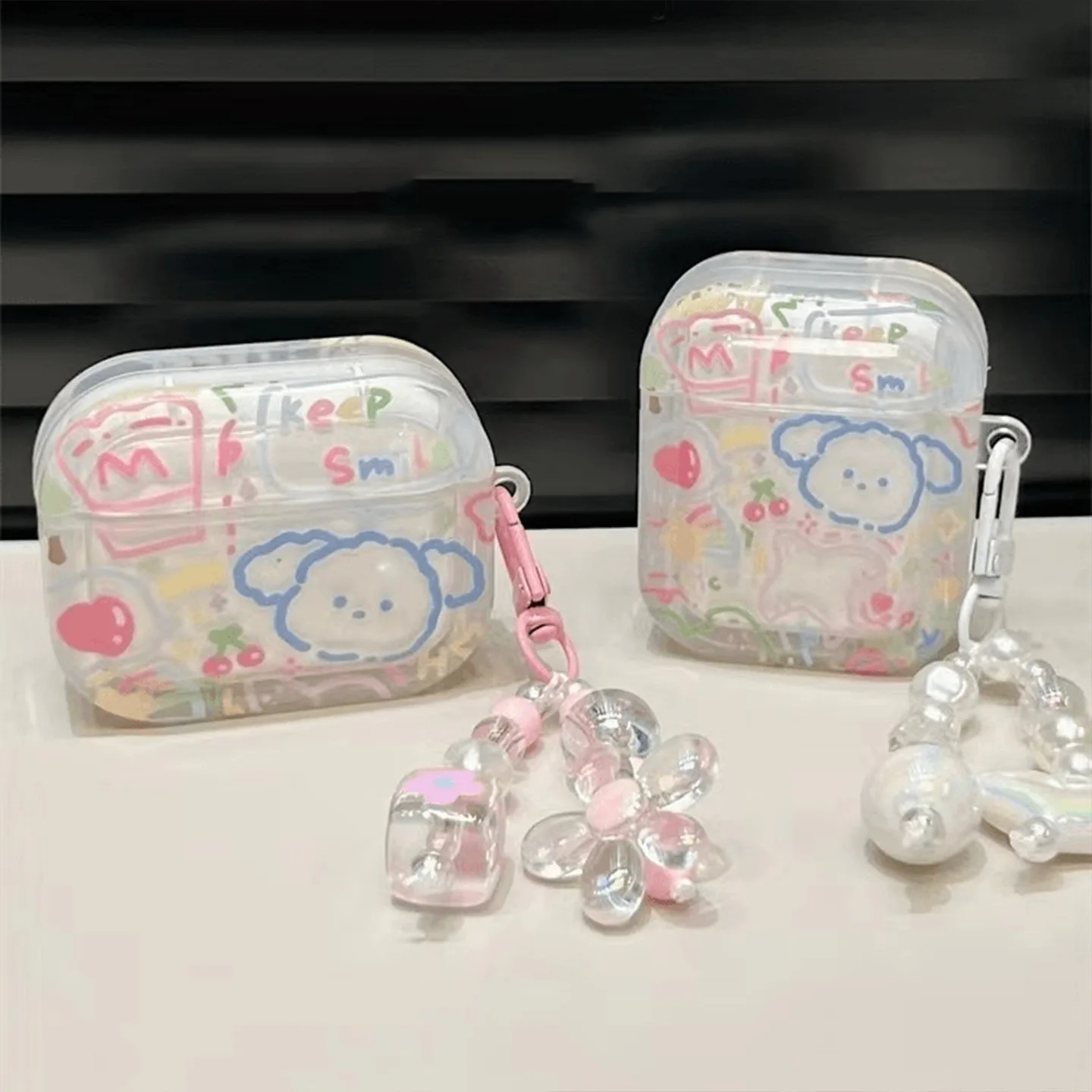 Чехол для наушников с мультяшным граффити девочек Bluetooth беспроводной AirPods Pro 2 3