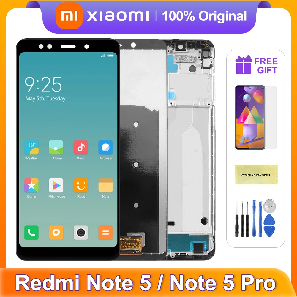 100% протестированный 5 99 ''для Redmi Note Pro Оригинальный дисплей с рамкой MEI7S MEI7