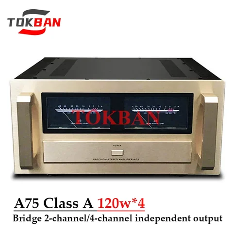 Мост усилителя мощности Tokban A75 120 Вт * 4 класса A, 2-канальный 240 Вт * 2 Сбалансированный высокомощный Hi-Fi стерео усилитель звука XLR
