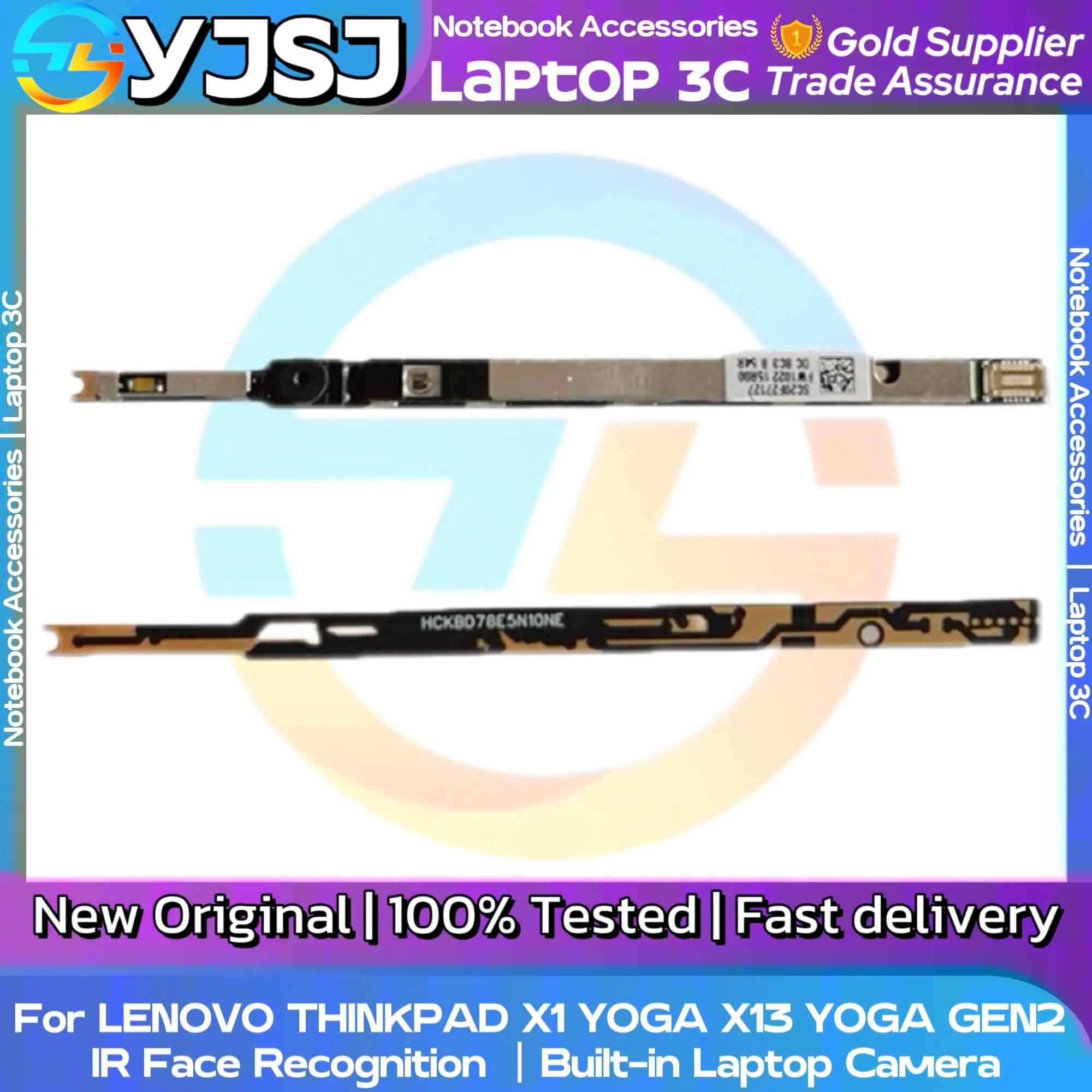 Фото Новая оригинальная камера для ноутбука LENOVO THINKPAD X1 YOGA X13 YOGA GEN2, ИК-камера с распознаванием лиц, передняя камера №1