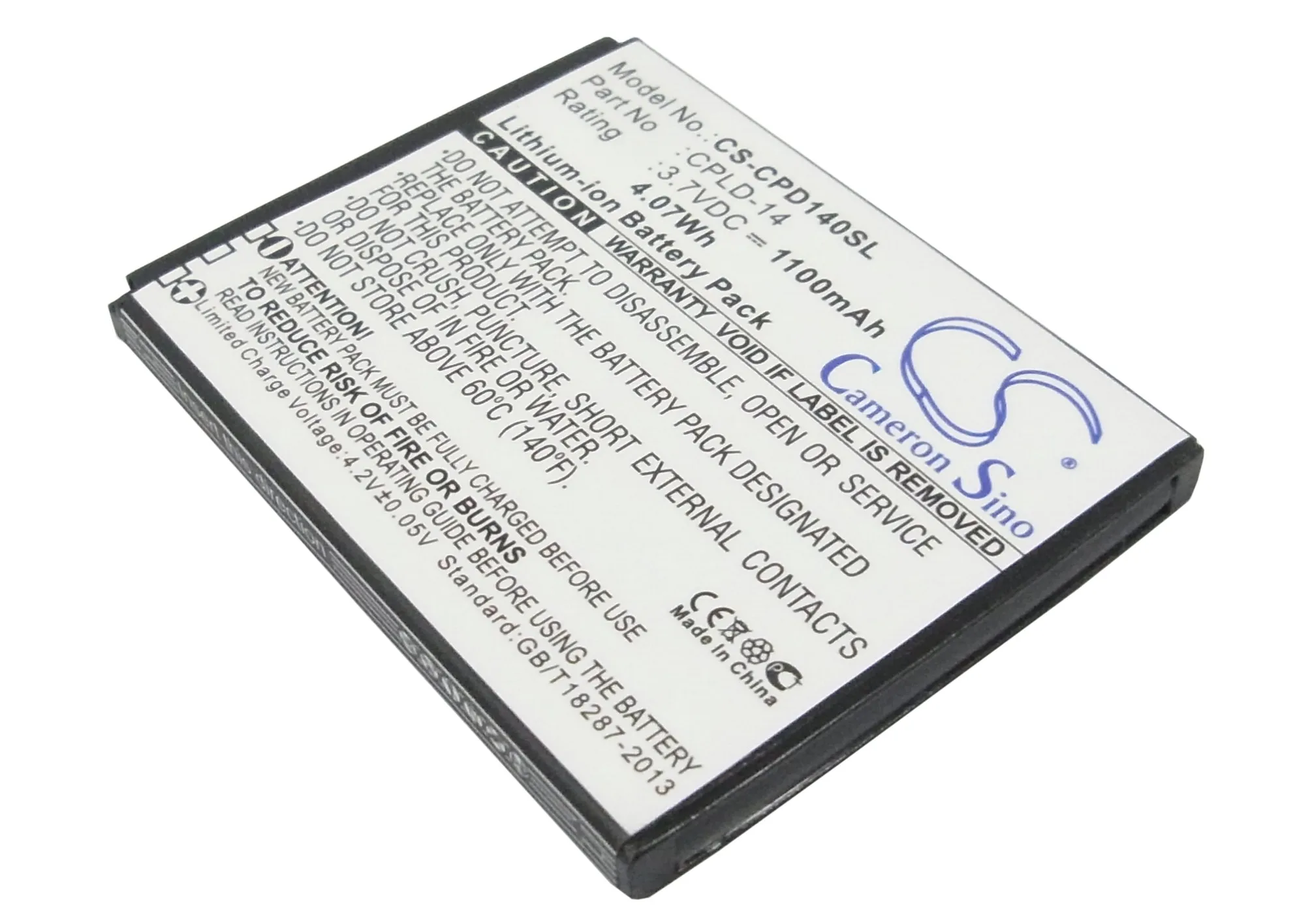 

CS 1100mAh / 4.07Wh battery for Coolpad 8150D, 8150S CPLD-14