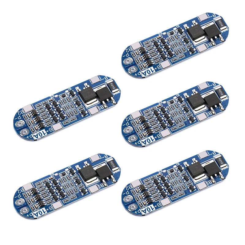 

1-5pcs 3S 10A Li-ion Lithium Battery 11.1V 12V 12.6V 18650 Charger Protection Boards BMS PCB Protection Circuit Board Modules