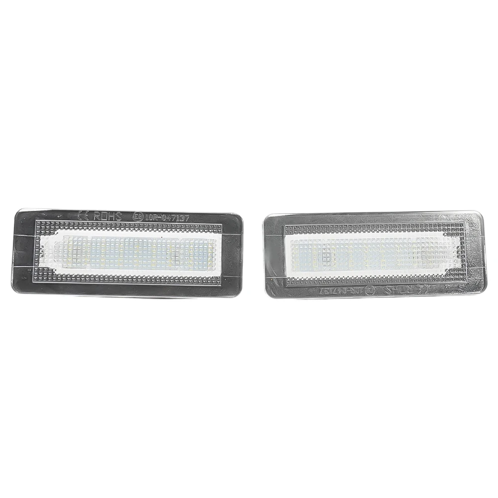 

License Plate Lights Coupe Cabrio LED License Lights Plate White (Type 451) 18 LEDs 2007-2015 2X High Brightness