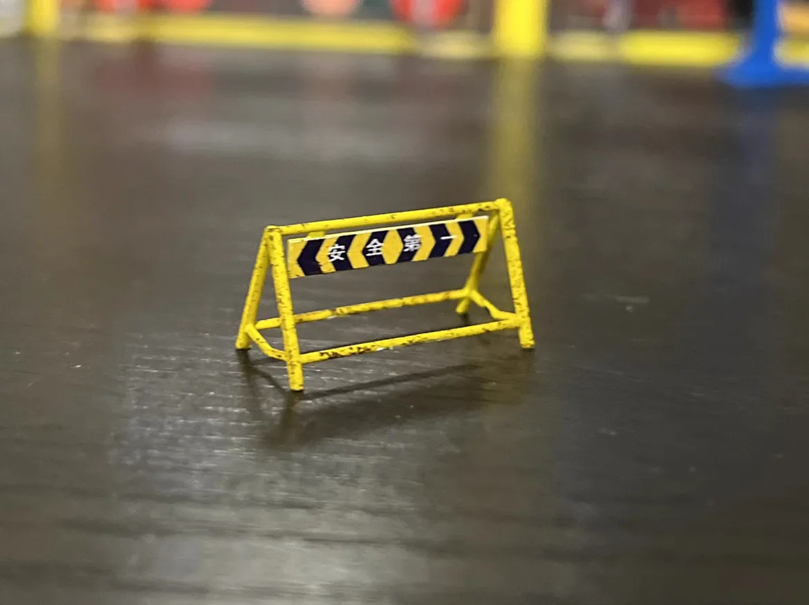 1/64 Миниатюрный декоративный японский дорожный знак остановка