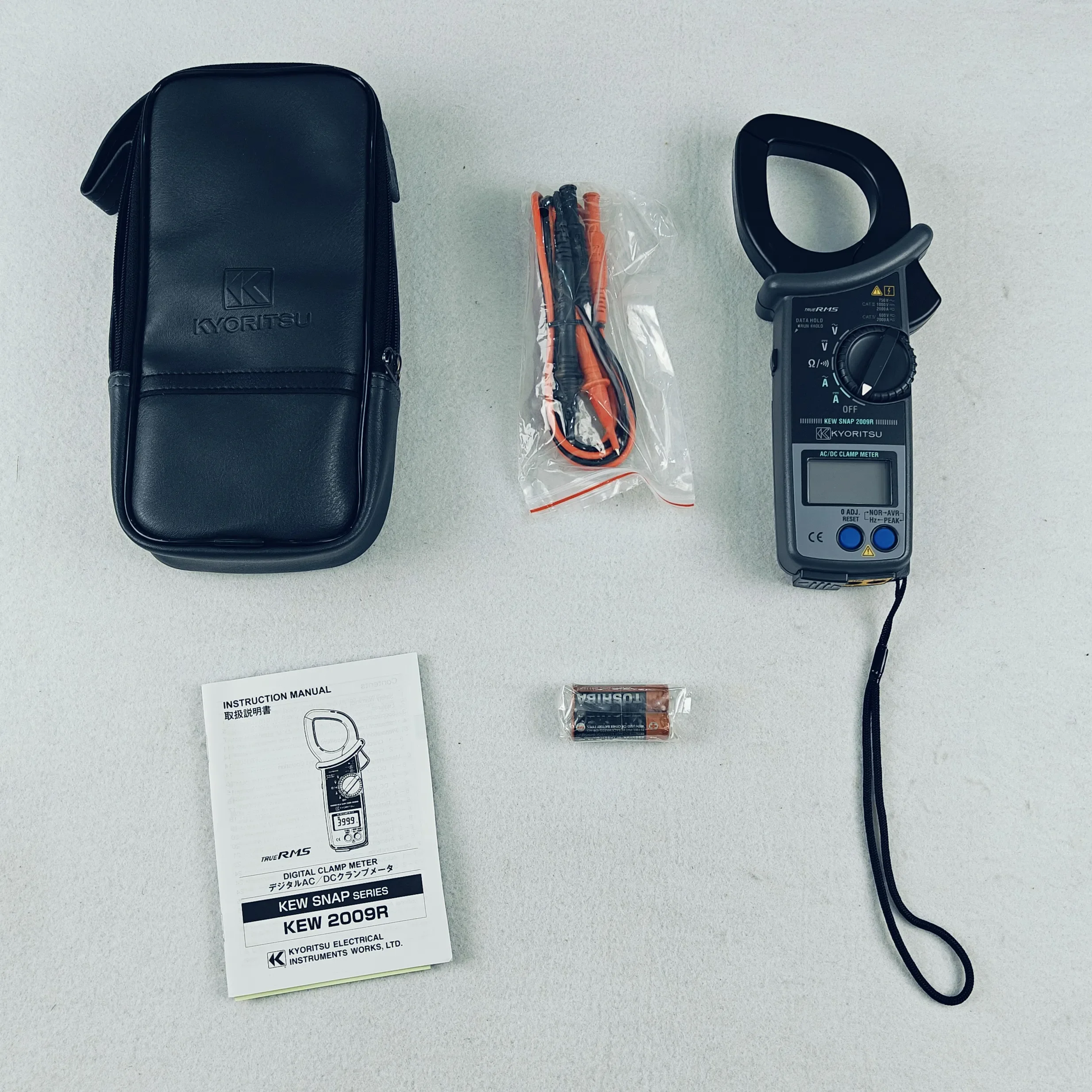 Kyoritsu KEW 2009R цифровые клещи переменного/постоянного тока 2000A/750V тестер напряжения