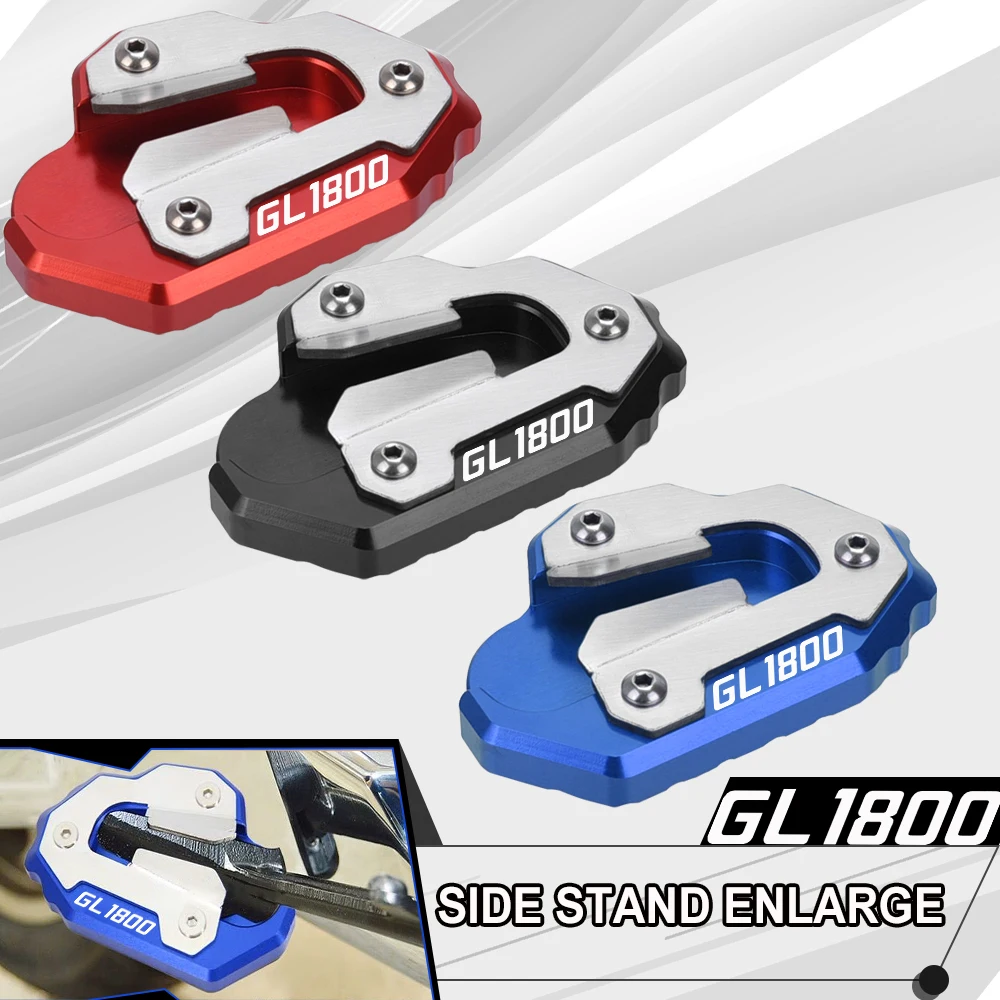 

Новинка, подставка для ног для мотоцикла Gold Wing GL1800 CNC, удлинитель боковой подставки для Honda Goldwing GL 1800 2018 2019-2021