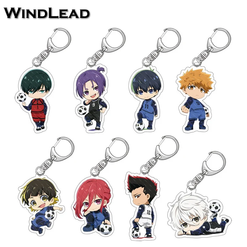 

Anime BLUE LOCK Arcylic Keychain Cartoon Figures Isagi Yoichi Bachira Meguru Kawaii Key Chain Costume Accessories Birthday Gifts