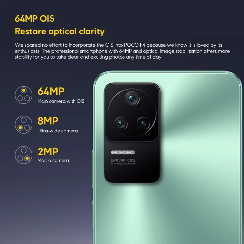 Ceny Nowa Globalna Wersja POCO F4 Snapdragon 870 5G Telefon Komórkowy NFC 120Hz AMOLED DotDisplay 67W Szybkie ładowanie 64MP Potrójna Kamera Wi-Fi 6 Tanie Nowa Globalna Wersja POCO F4 Snapdragon 870 5G Telefon Komórkowy NFC 120Hz AMOLED DotDisplay 67W Szybkie ładowanie 64MP Potrójna Kamera Wi-Fi 6