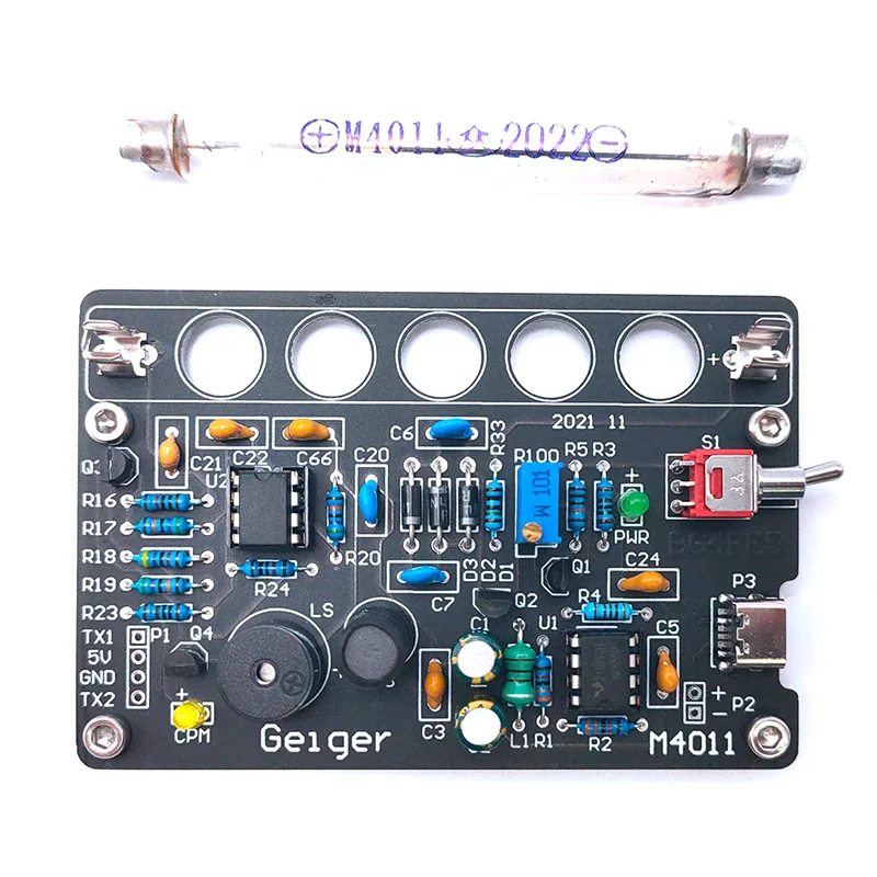 

Geiger Counters Kit DIY Geiger Counter Module Miller Tube GM Tube Nuclear Radiation Detector Radiation Meter