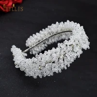 a412 bride headband handmade wedding headpieces luxury crystal wedding hair accessories silver bridal hairbands prom crown