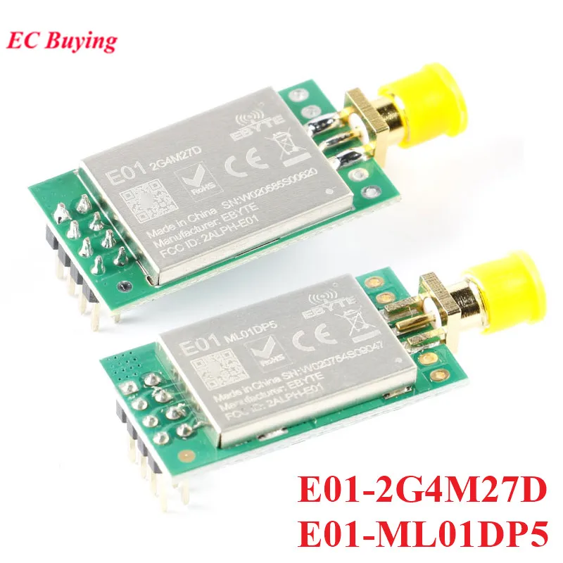 nrf24l01 E01-ML01DP5 E01-2G4M27D 2,4G nRF24L01P + PA + LNA дальнего радиуса действия 2500 м 5000 м РЧ беспроводной приемопередатчик модуль приемника