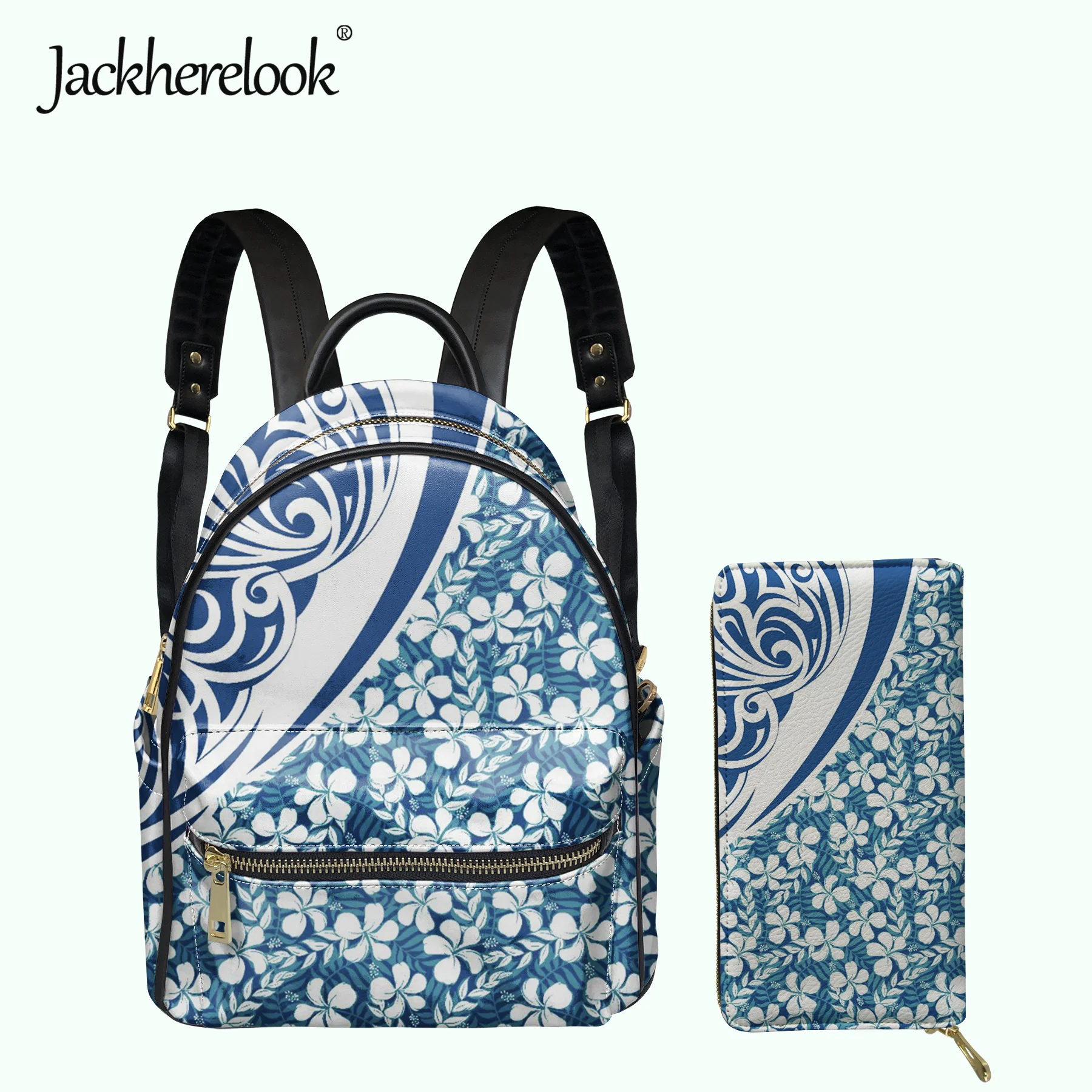 

2 шт., женский кожаный мини-рюкзак и кошелек