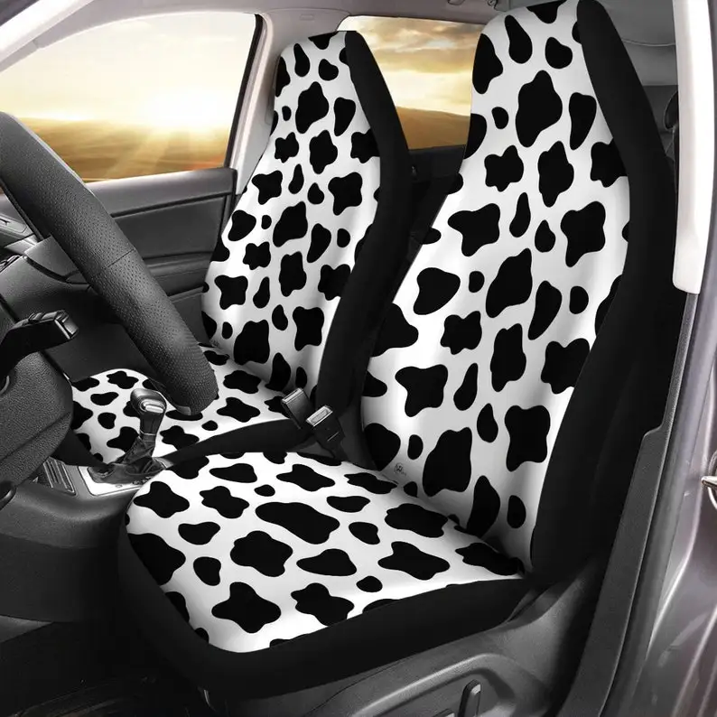 

Holstein Milk Cow Pattern Car Seat Covers, Cow Seat Covers, Set Of 2 Car Seat Covers, Car Seat Protector, Car Seat Upholstery, C