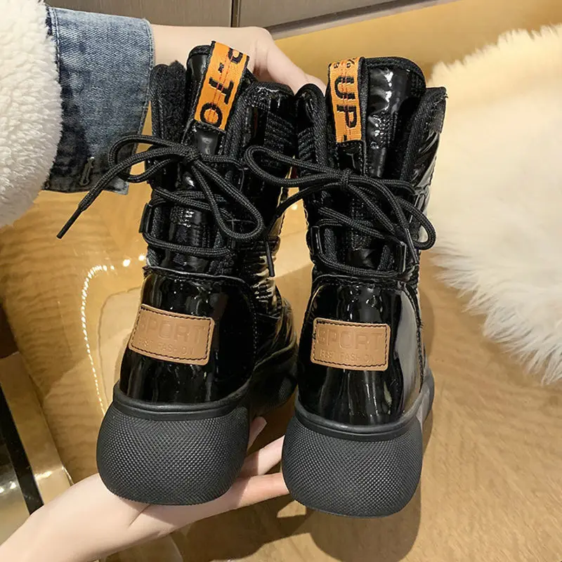 Women Snow Boots Winter Female Boots Thick Plush Waterproof Non-slip Thigh High Boots Fashion Warm Fur Woman Winter Shoes 2021