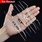 Противоударная полоса на автомобильные двери, 4 шт., автомобильная наклейка для Renault megane 1, 2, 3, 4 gt, clio 2, 3, 4, 5, спортивные автомобильные аксессуары