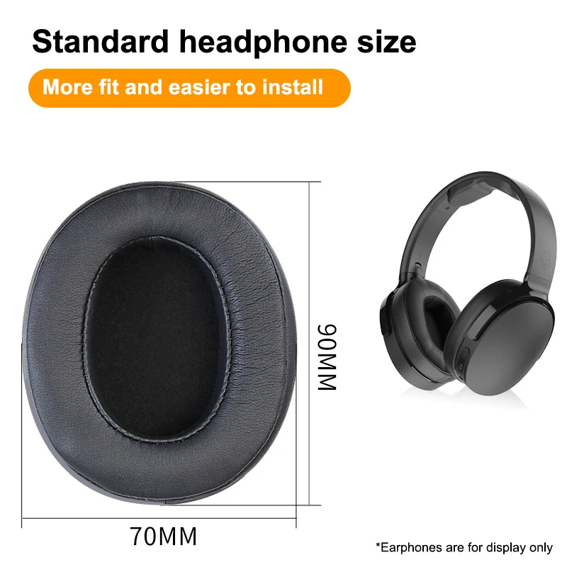 1 пара амбушюр для Skullcandy Crusher Wireless Crusher Evo Crusher ANC Hesh 3, сменные амбушюры, амбушюры, подушечки (art.: 3920d343bfc44) - 3920d343bfc44