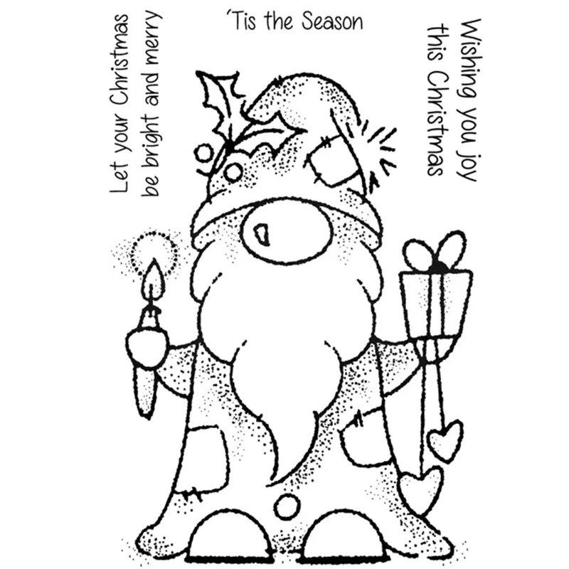 2023 Новый сезонный гном прозрачная печать штамп сделай сам - Цена: 311.34