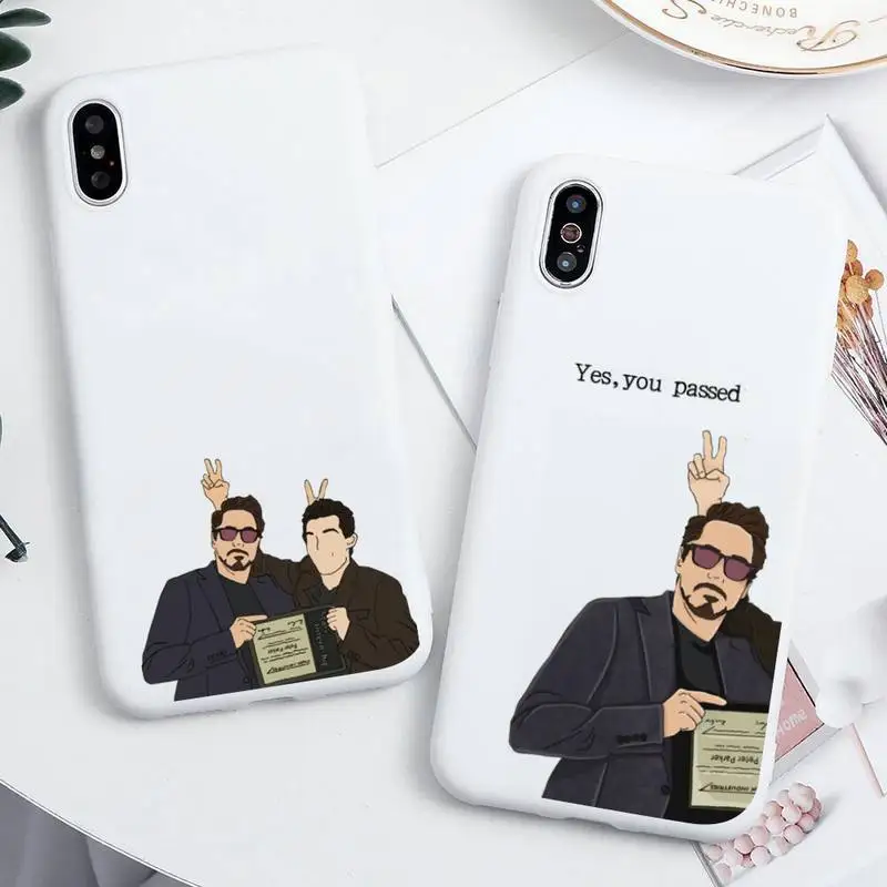 

Marvel Stark Iron man Bucky Barnes Candy white Phone Case For iphone 13 12 11 Pro Max Mini XS 8 7 6 6S Plus X SE 2020 XR