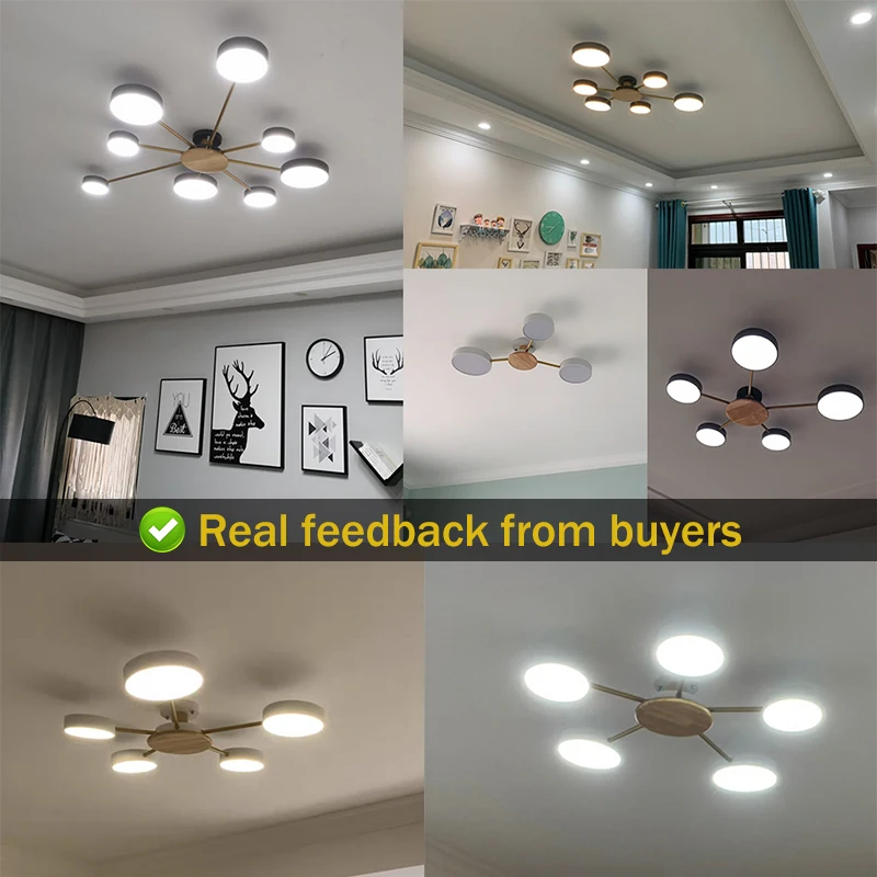 Светодиодный потолочная лампа люстра для столовой Потолочная гостиной спальни