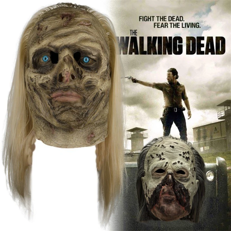 Маска для косплея из фильма Ходячие мертвецы Альфа бета унисекс фотолатексная