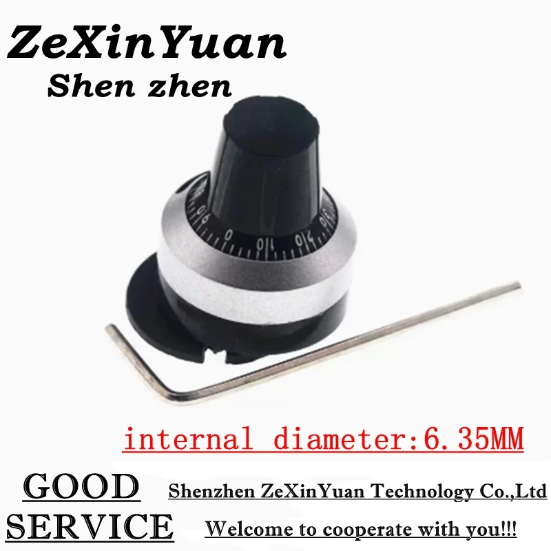 Внутренний диаметр: 6 35 мм потенциометр с точной циферблатной ручкой