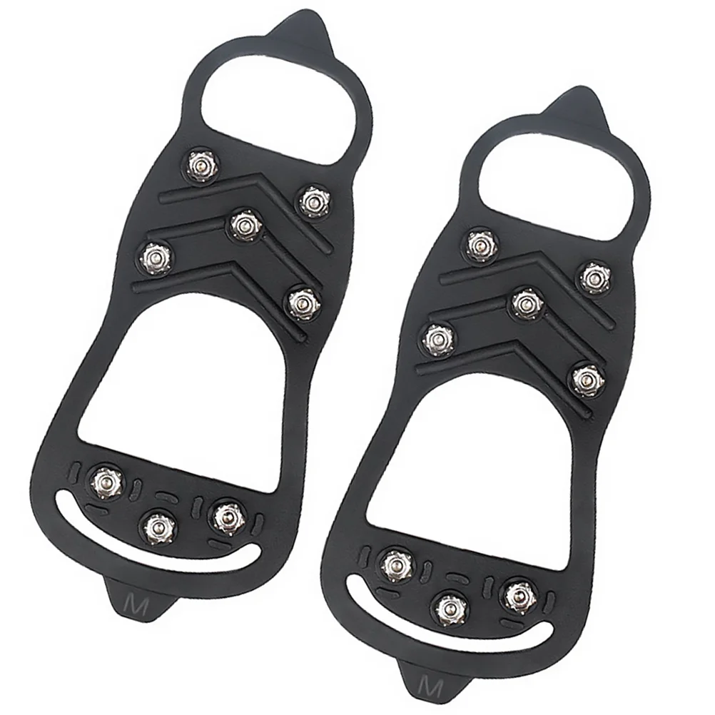 

Snow Cleats Shoe Ice Anti Spikes Grips Skid Traction Grippers Crampons Winter Cleat Shoes Outdoor Cover Walk Covers Surface