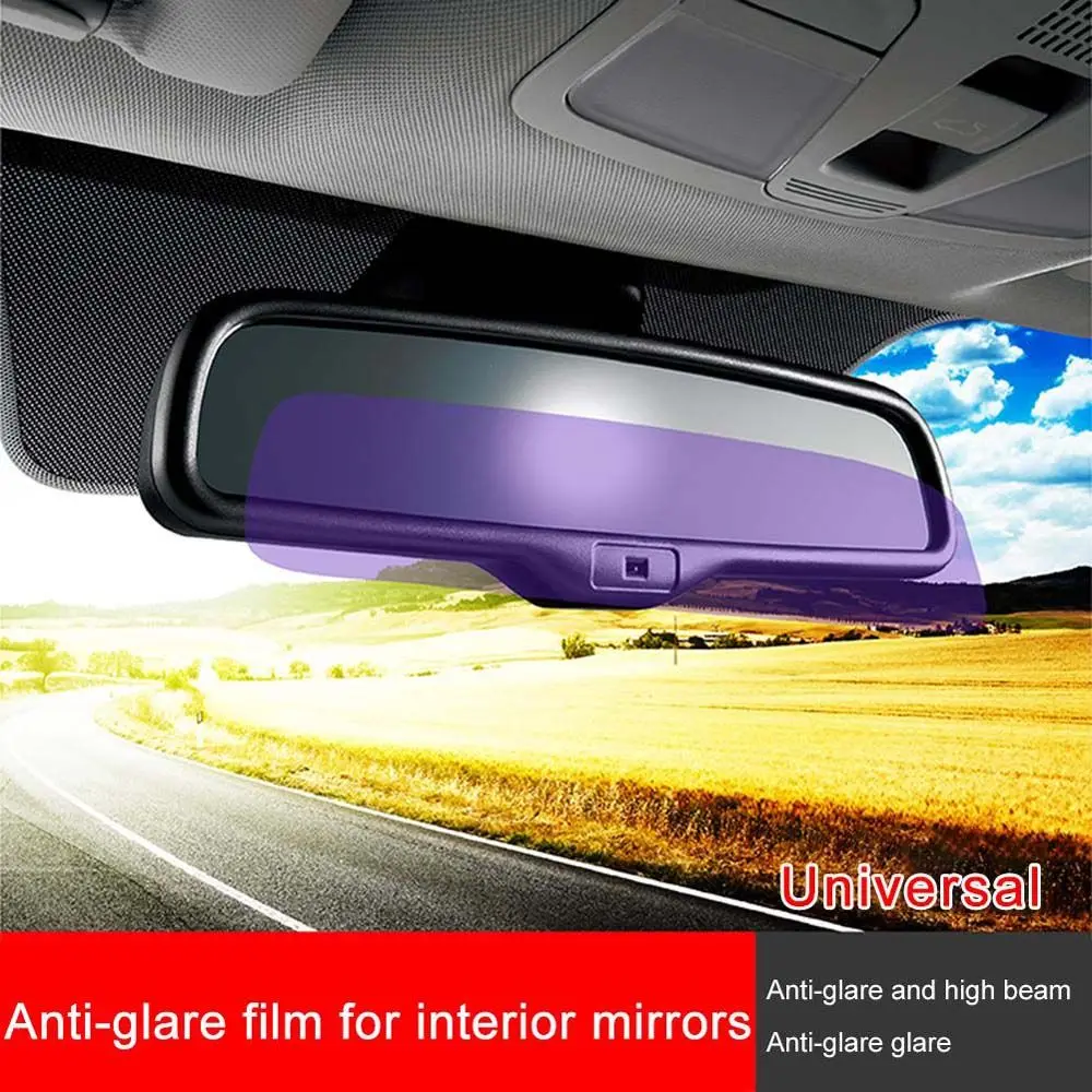 

1 Pc Car Interior Rearview Mirror Anti-glare Anti Fog Film Night Reversing Glare Protection Waterproof Auto Sticker Accessories