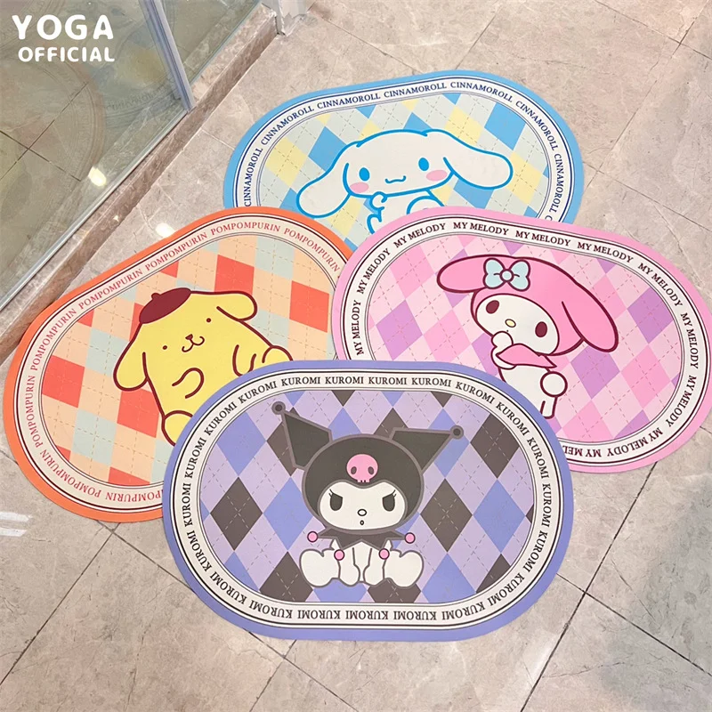 

Sanrio Cartoon Animation Yuguigou Carpet Cartoon Floor Mat Bathroom Water Absorption Quick Drying Floor Mat Bathroom Carpet