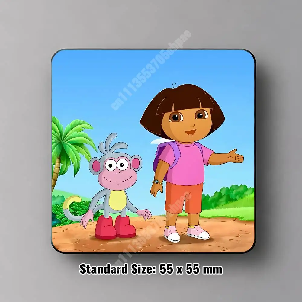 Фото Магнитная наклейка D-Dora B-Boots The Explorer с мультяшными персонажами, съемная наклейка на холодильник для металлических поверхностей, магнитная этикетка №5
