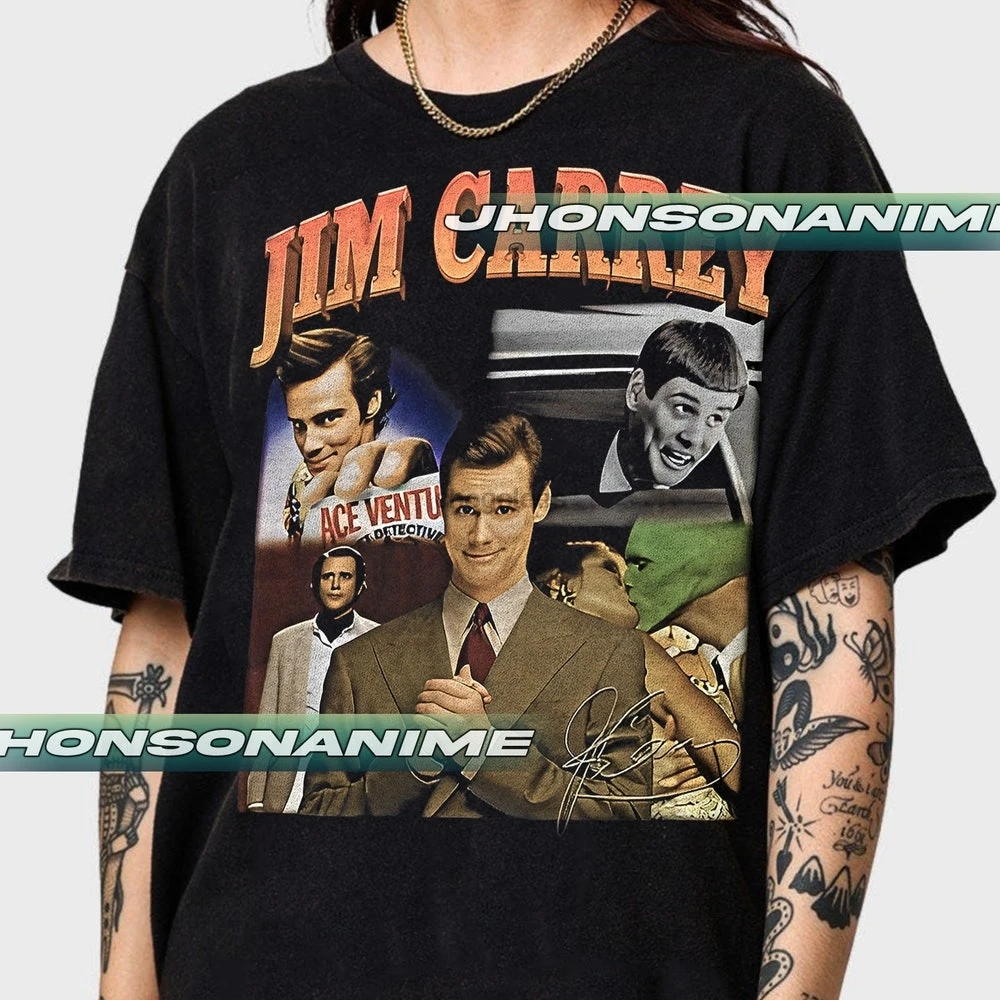 Retro Jim Carrey Shirt-Jim TshirtJim T-shirtJim T shirtJim MaskUnisex Softstyle T-Shirt JH0047