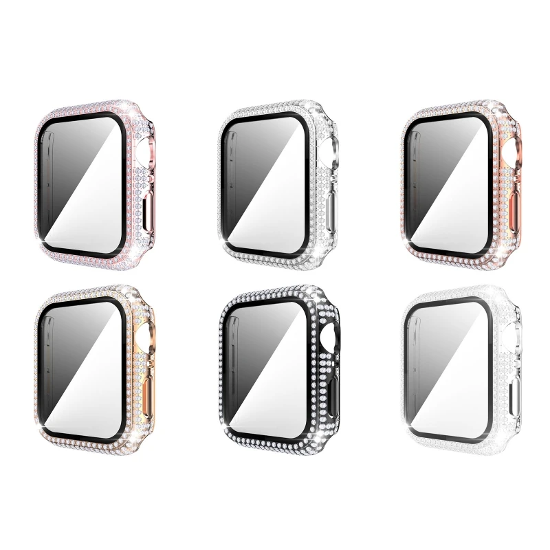

Shockproof Crystal Case for AppleWatch Protector Bumper Shell PC Protective Cover Ultra-thin Scratched Resistant Housing