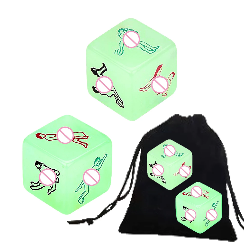 

2Pcs Luminous Decision Dice Couple Dice Bedroom Game Dice for adults/Party Dice Humour Dice Novelty Gifts for Him or Her