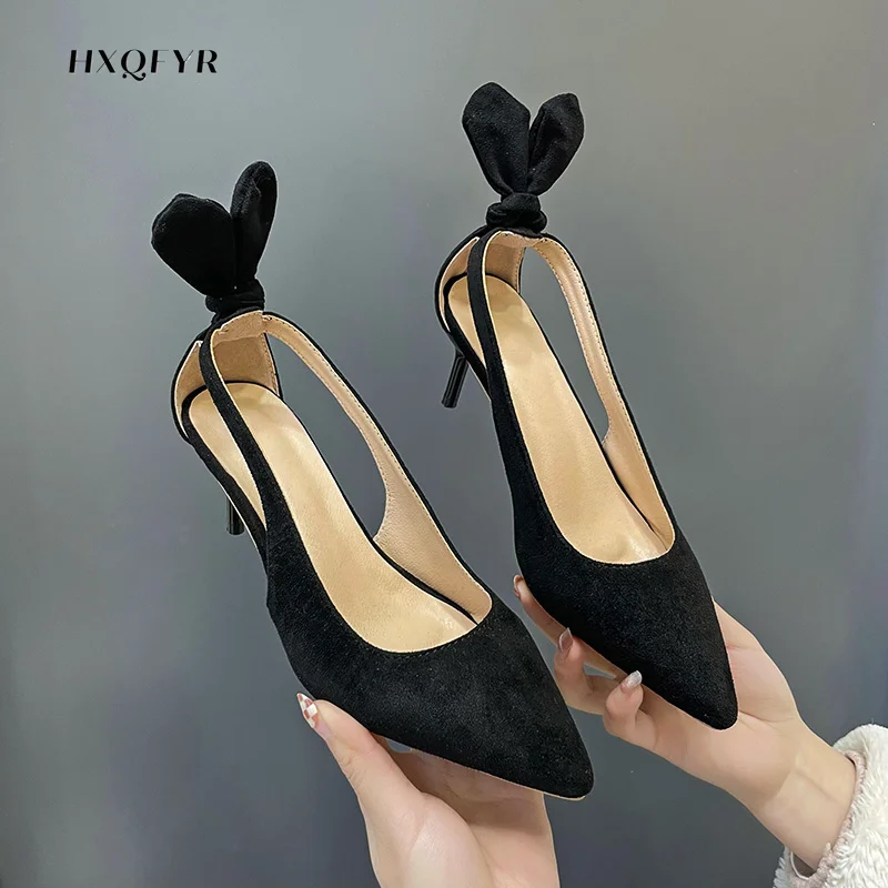 

2022 Summer Slingback Shoes Heels for Women Dress Shoes Pointed Toe Womens High Heels Sexy Fashion Shoes Woman Designer Heels