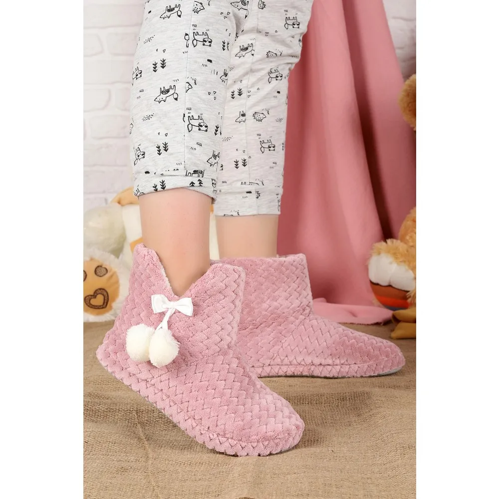 

Dorlie Rdp Zigzag Kışlık Panduf Women Home Botu Color Rose-White