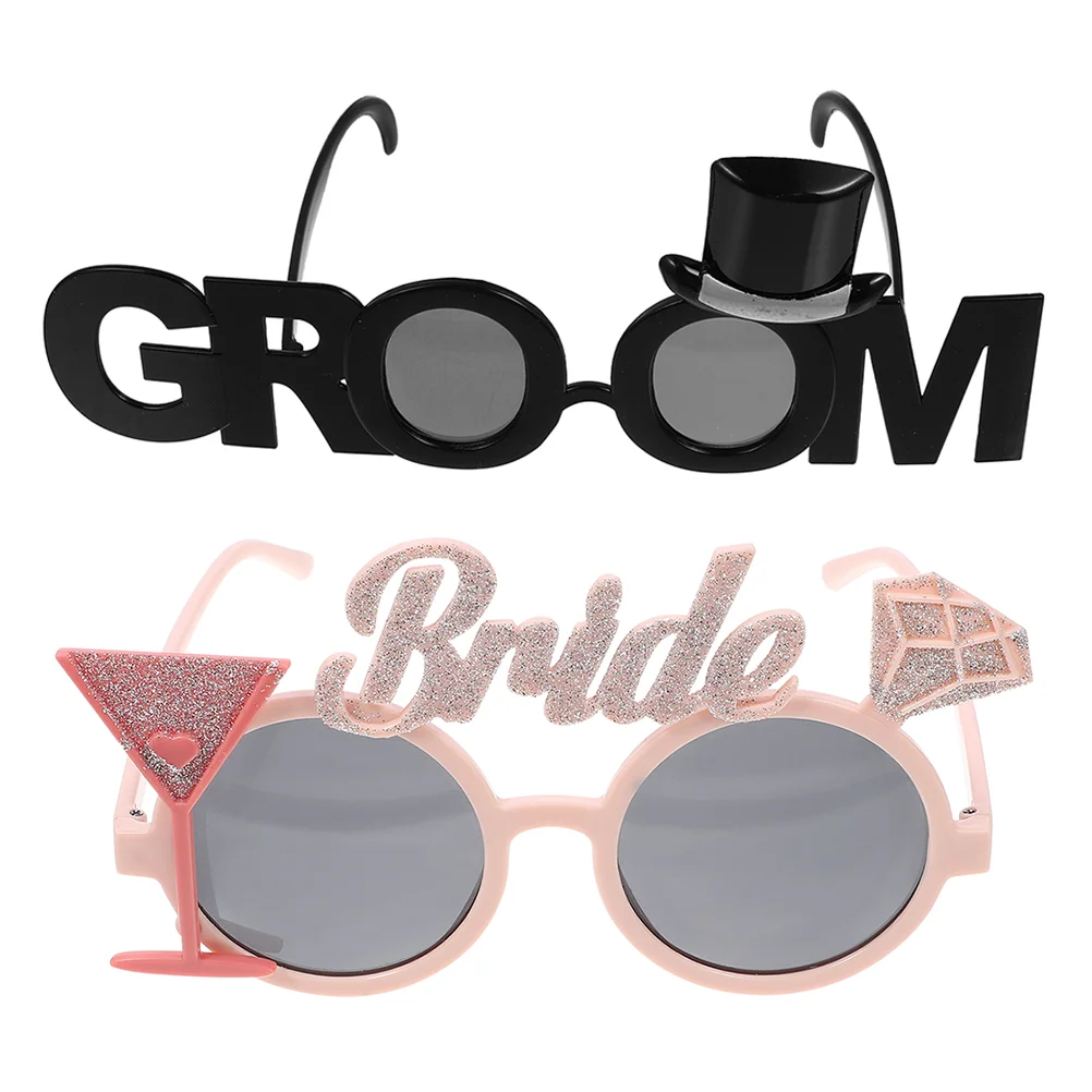 

2Pcs Bachelor Party Eyeglasses Bride Eyeglasses Bride Eyewear