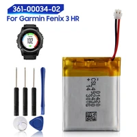 original replacement battery for garmin fenix 3 fenix3 f3 hr gps sports watch battery 361 00034 02 watch genuine battery 290mah