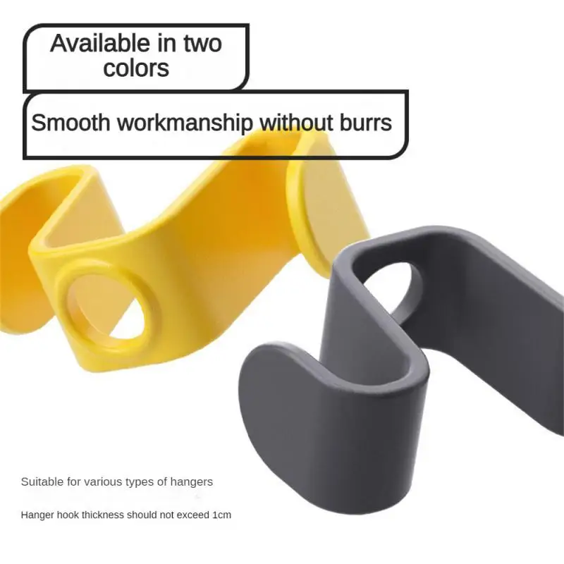 

Double-sided Clothes Hanger for Connector Hook Seamless Wardrobe Storage Hanging Clothes Hanger Hook Clothing & Wardrobe Storage