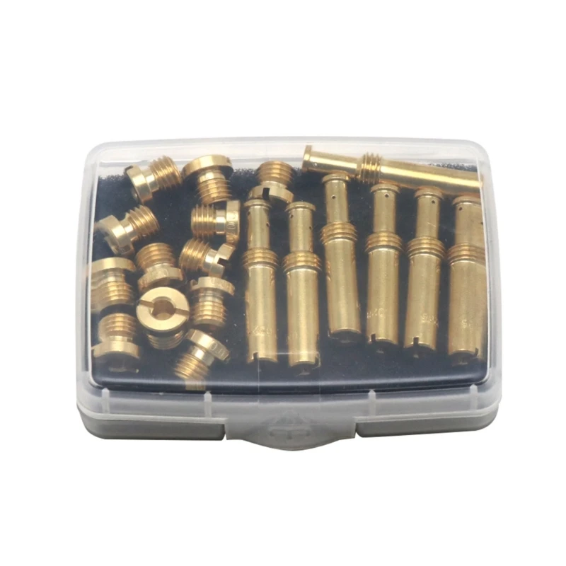 

19-piece/set Carb Main Nozzle Set Main Intermediate Easy Assemble Brass
