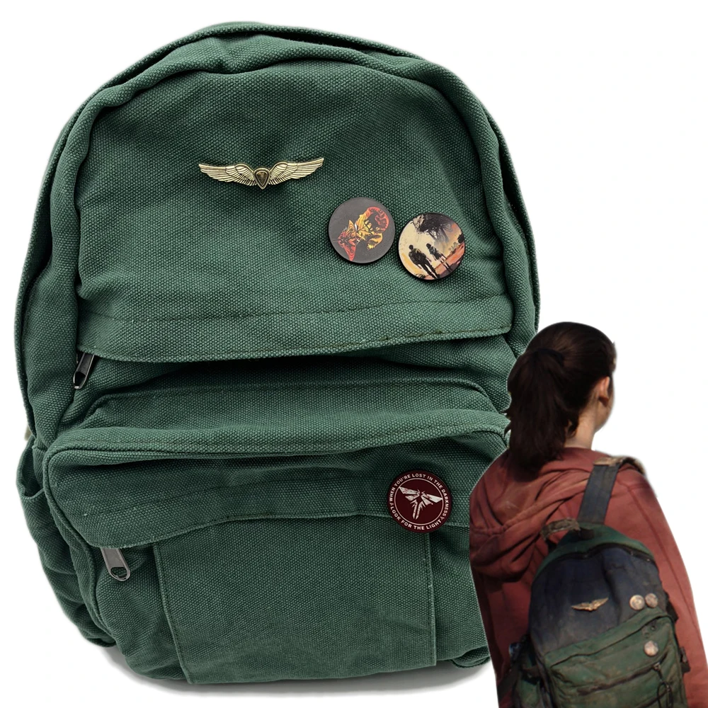 

Game The Last of Us Backpack Ellie Joel Unisex Canvas Handbags Travel Rucksack Casual Shoulder Bags Mochila School Bag