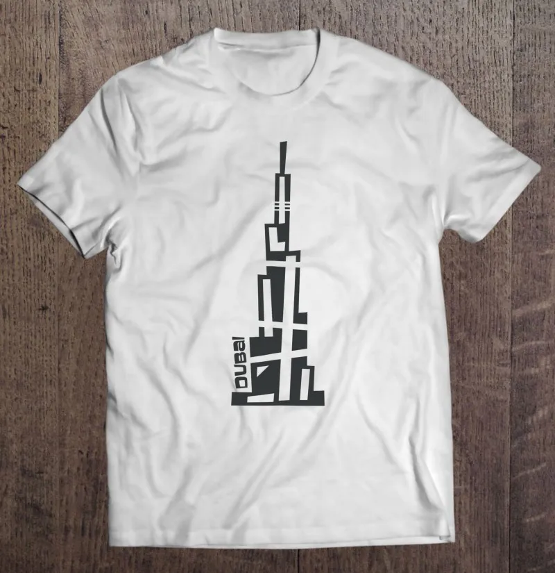 

Мужская футболка Burj Khalifa с изображением Дубая, соединенных Арабских Эмиратов, Мужская футболка, эстетическая одежда, футболки с коротким ру...