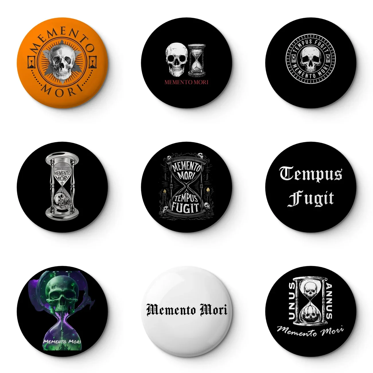 Мягкая булавка Tempus Fugit Memento Mori настраиваемый металлический декор женская