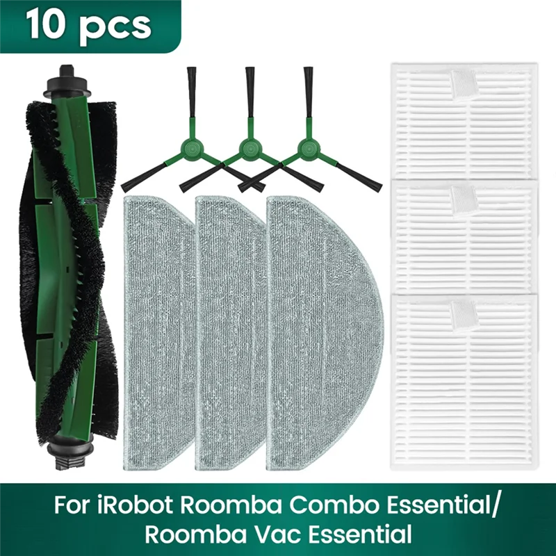 Фото A65T-для Irobot Roomba Combo Essential Roomba Vac Essential аксессуары Основная боковая щетка HEPA-фильтр Запасные части для швабры №4