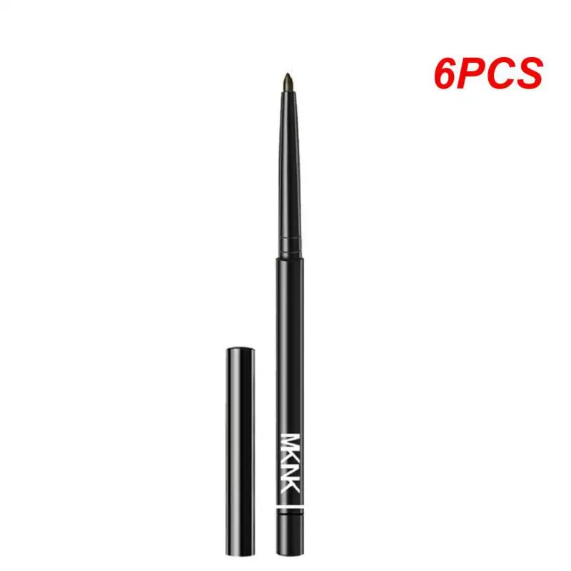 

Подводка для глаз Черная/коричневая водостойкая, 6 шт.