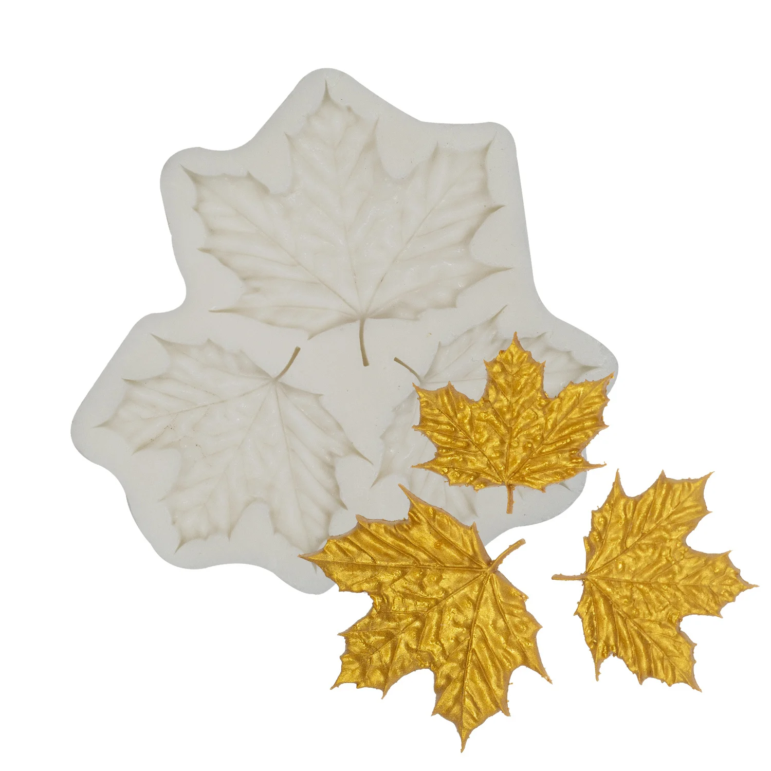 

Mould Silicone Leaves Mould Maple Wreath Leaf Decorative Frame Mold Candy Silicone Shape Leaves Fondant Cake Cake
