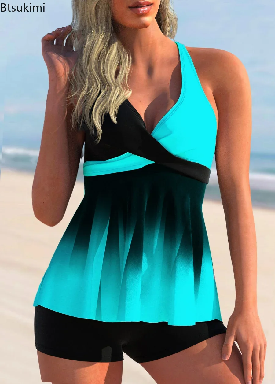 2024 Женская пляжная одежда для плавания в полоску